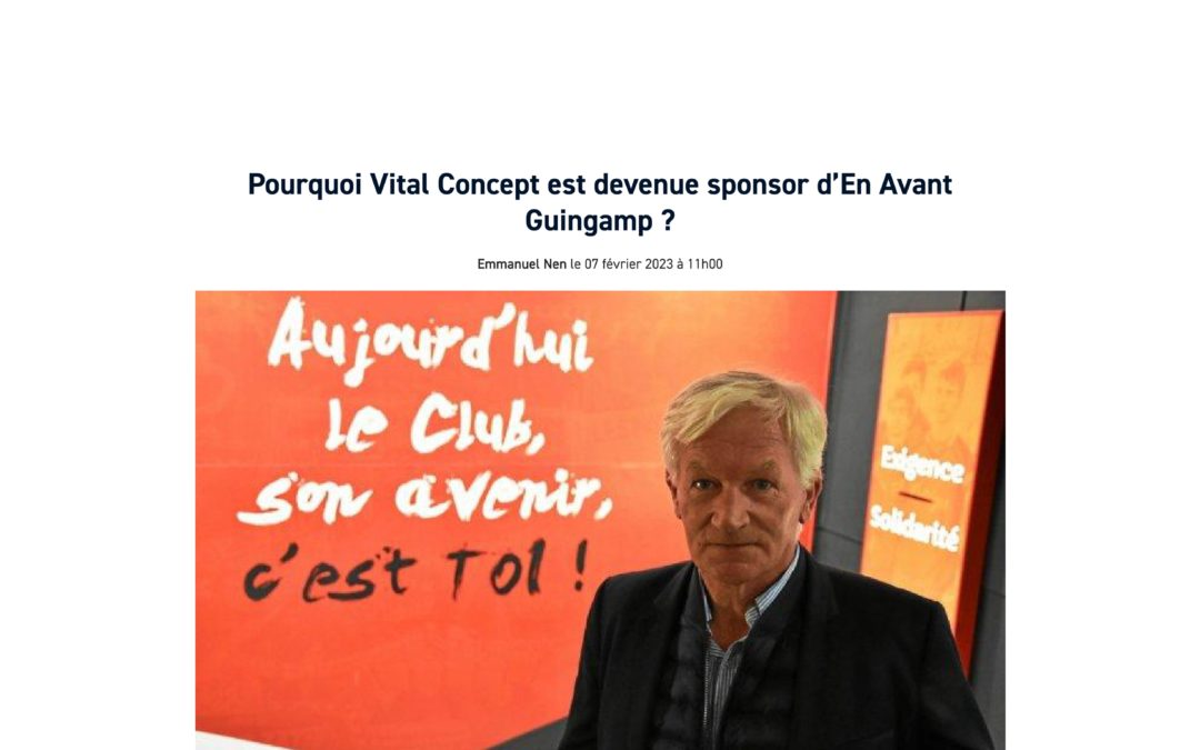 Winfarm Group (via sa filiale Vital Concept) partenaire de l’En Avant Guingamp